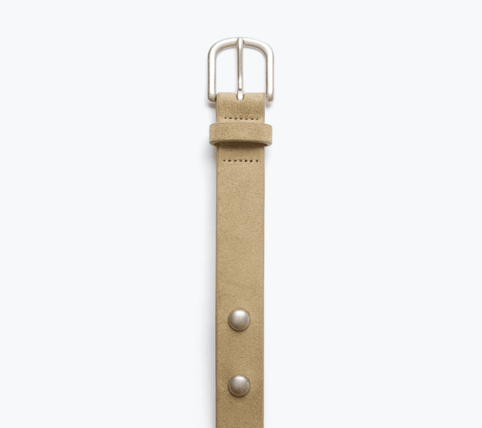 Rebecca Oval Studded Suede Belt - The Collective Park City