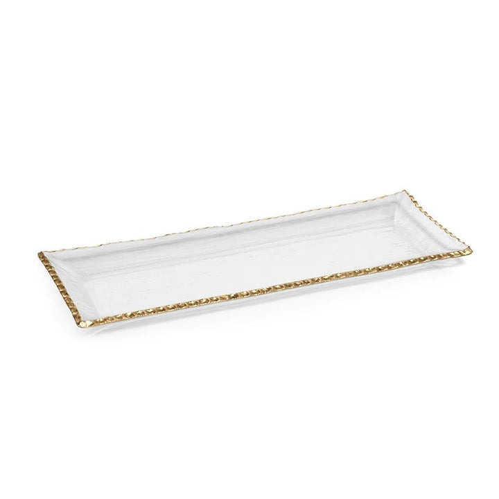 Rectangle Tray with Gold Rim - 19.75" - The Collective Park City