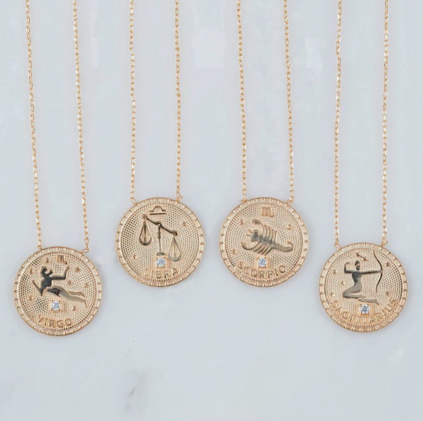 Redone Vintage Zodiac Necklace - The Collective Park City