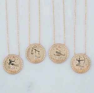 Redone Vintage Zodiac Necklace - The Collective Park City