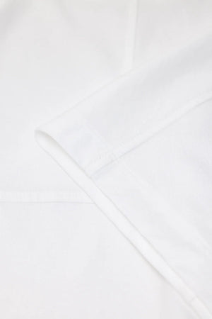 Relaxed Fit Cropped Tee - White - The Collective Park City