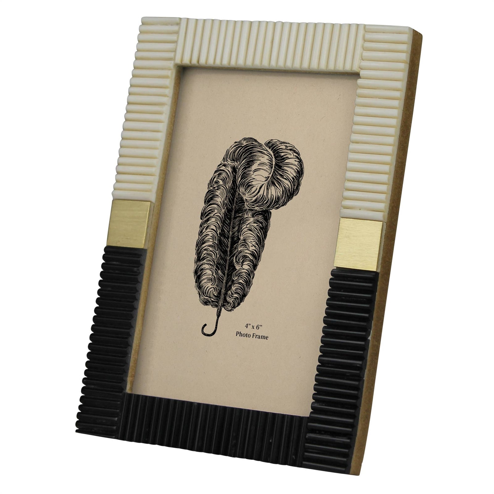 Resin Chips & Brass Squares Frame - 4x6 - The Collective Park City