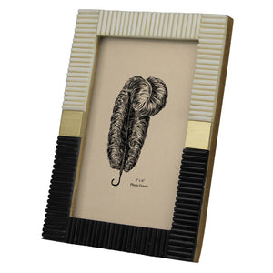 Resin Chips & Brass Squares Frame - 4x6 - The Collective Park City