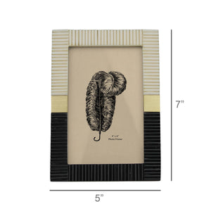 Resin Chips & Brass Squares Frame - 4x6 - The Collective Park City