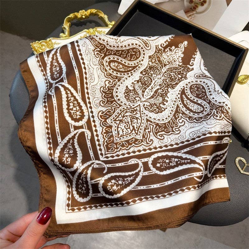 Retro Paisley Printed Scarf - The Collective Park City