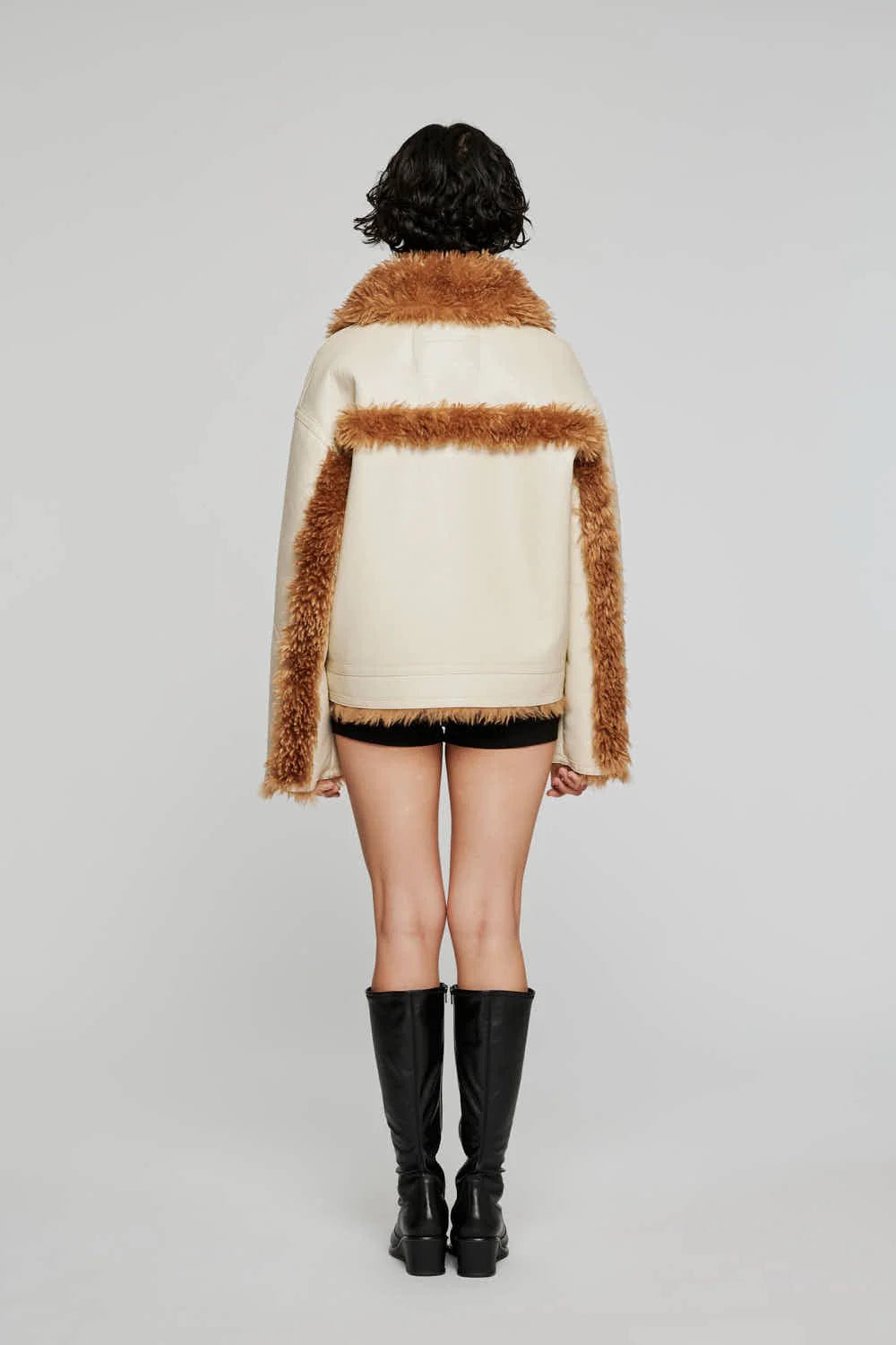 Reversible Short ECO Shearling Jacket - The Collective Park City