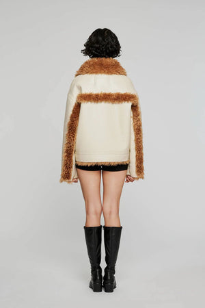Reversible Short ECO Shearling Jacket - The Collective Park City