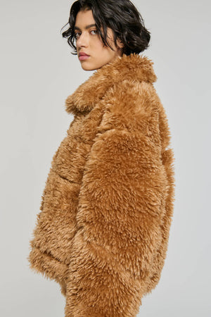Reversible Short ECO Shearling Jacket - The Collective Park City