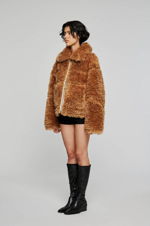 Reversible Short ECO Shearling Jacket - The Collective Park City