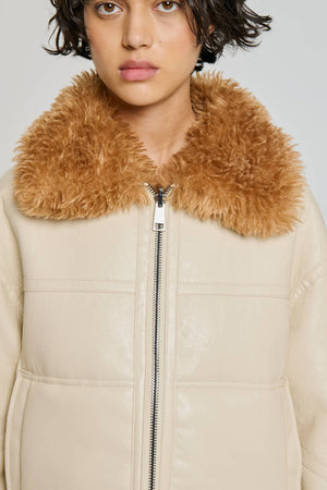 Reversible Short ECO Shearling Jacket - The Collective Park City