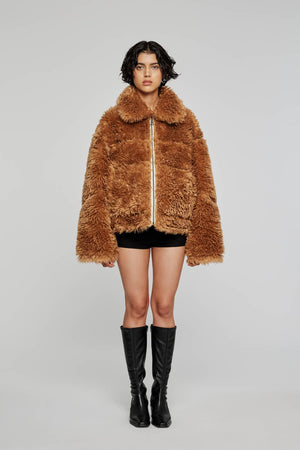 Reversible Short ECO Shearling Jacket - The Collective Park City