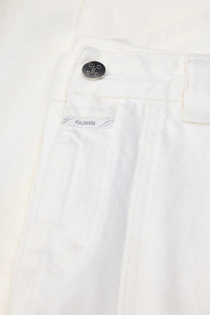 Rhannon Barrel Leg Pant - Ivory - The Collective Park City