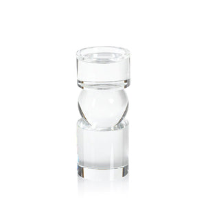 Rialto Clear Crystal Pillar Holder - The Collective Park City