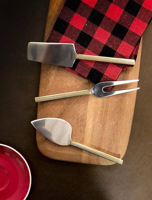 Rib Handle Cheese Knives - Set of 3 - The Collective Park City
