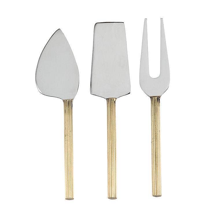 Rib Handle Cheese Knives - Set of 3 - The Collective Park City