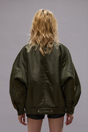 Ribbed Bomber Jacket - The Collective Park City