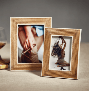Ribbed Mango Wood Frame - 5x7 - The Collective Park City