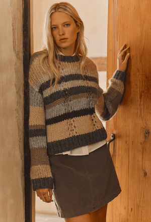 Rina Multi Stripe Sweater - The Collective Park City