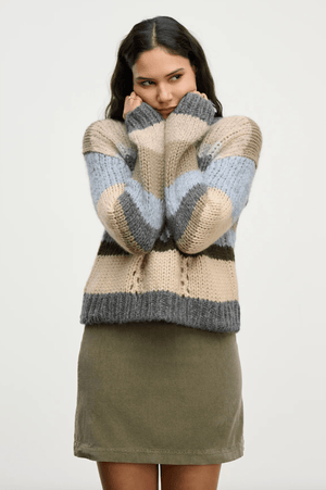 Rina Multi Stripe Sweater - The Collective Park City