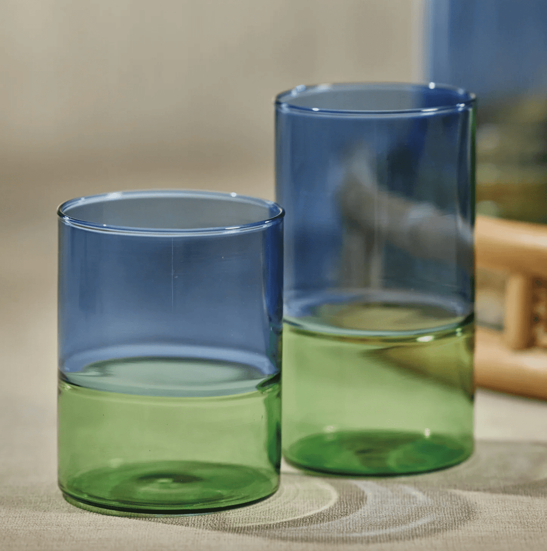 Riviera Two - Tone Tumbler Glass - The Collective Park City