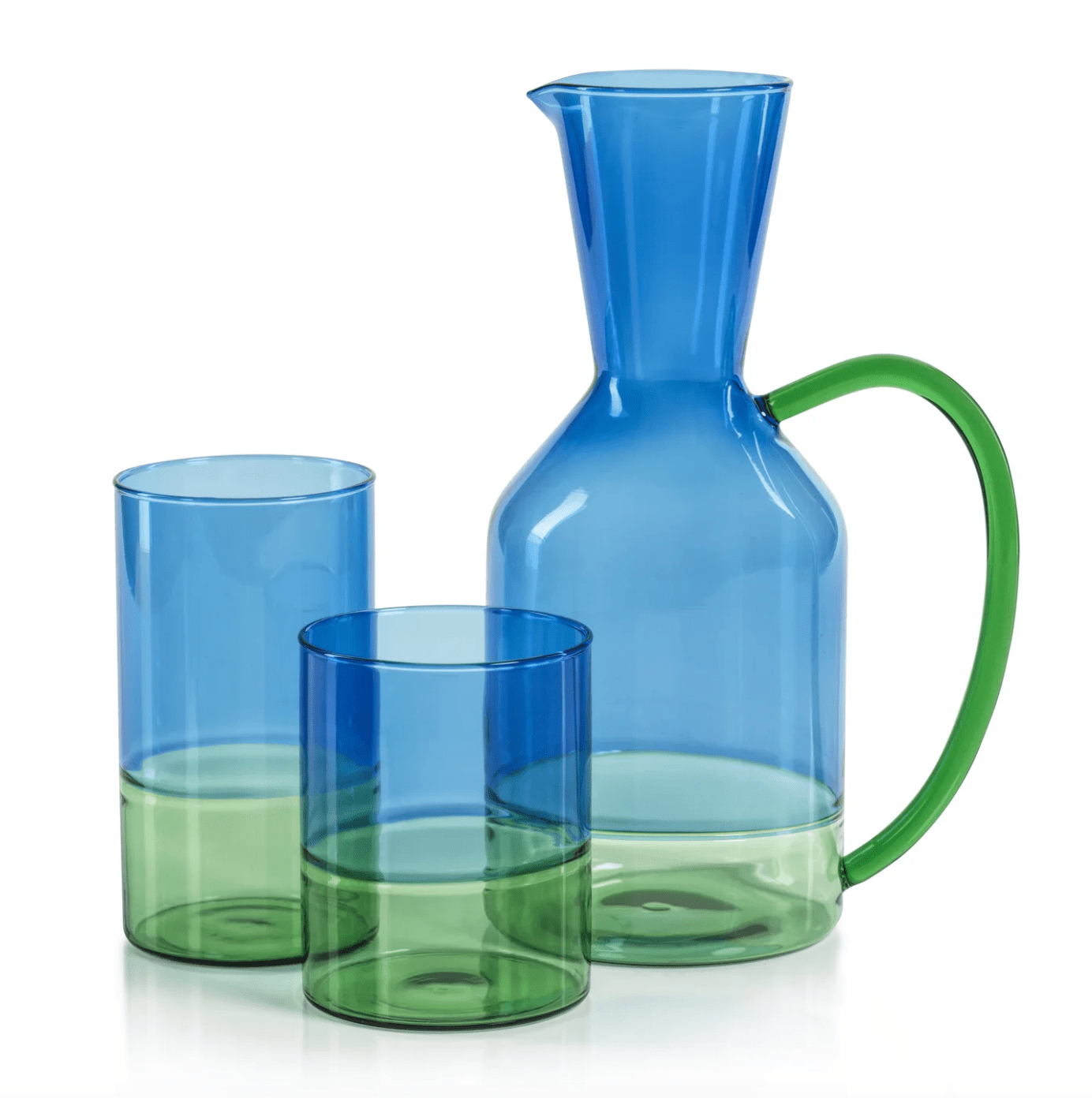 Riviera Two - Toned Glassware - Pitcher - The Collective Park City