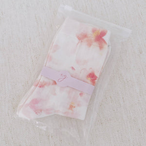 Romantic Watercolor Floral Socks - The Collective Park City