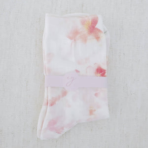 Romantic Watercolor Floral Socks - The Collective Park City