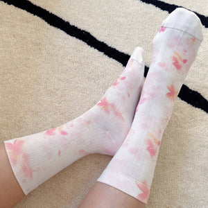 Romantic Watercolor Floral Socks - The Collective Park City