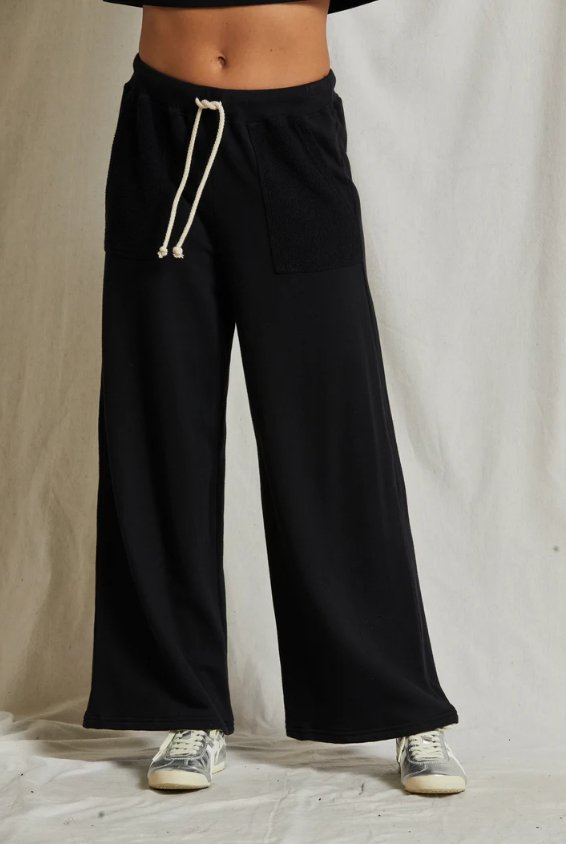 Rosanna - french terry reverse pocket pant - The Collective Park City