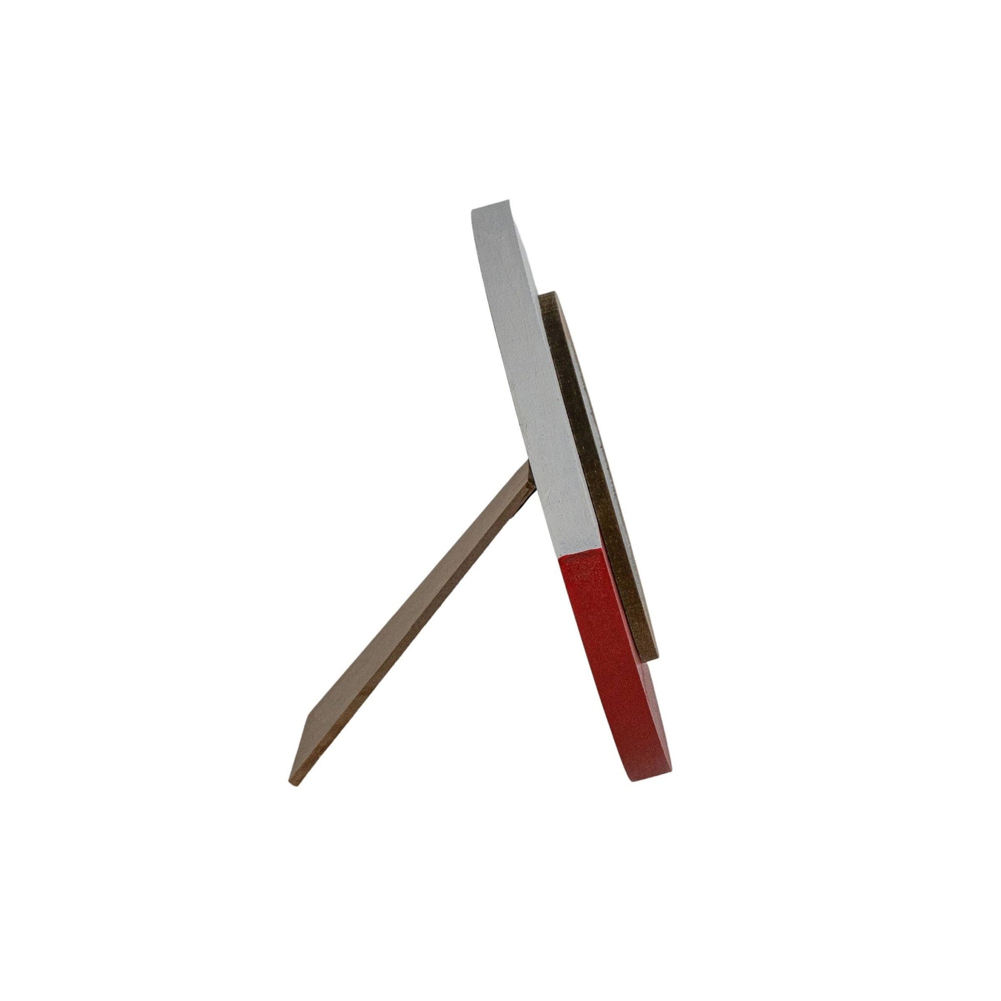 Round Bobber Picture Frame - 4x4 Red Lake - The Collective Park City