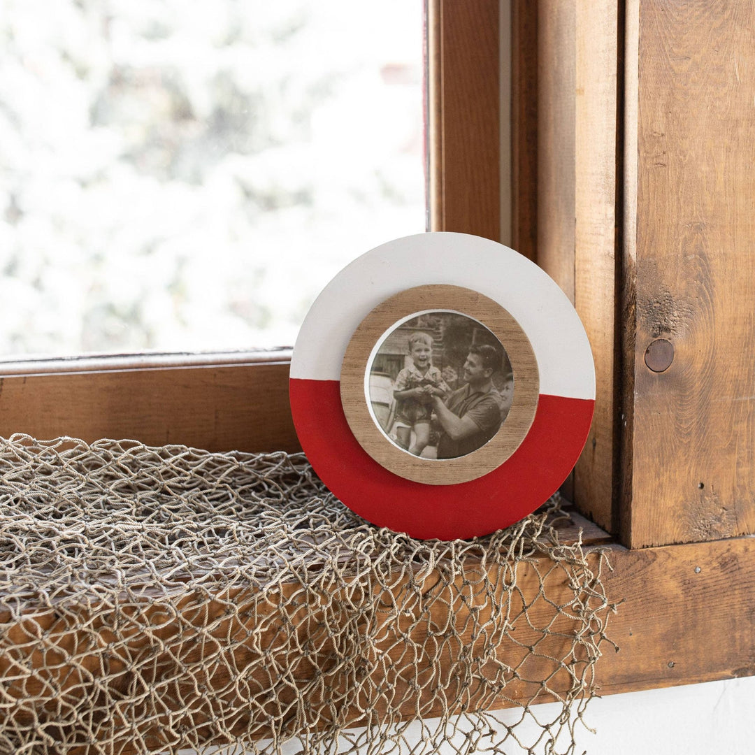 Round Bobber Picture Frame - 4x4 Red Lake - The Collective Park City