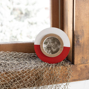 Round Bobber Picture Frame - 4x4 Red Lake - The Collective Park City