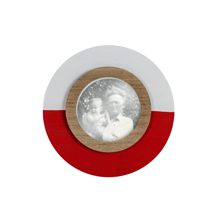 Round Bobber Picture Frame - 4x4 Red Lake - The Collective Park City