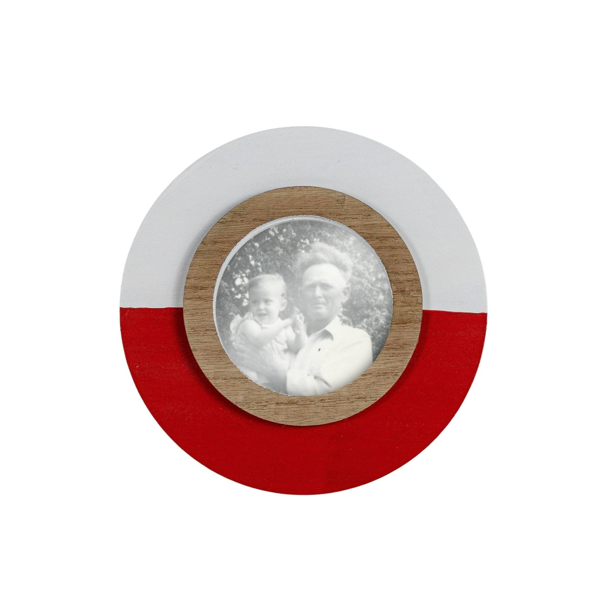 Round Bobber Picture Frame - 4x4 Red Lake - The Collective Park City