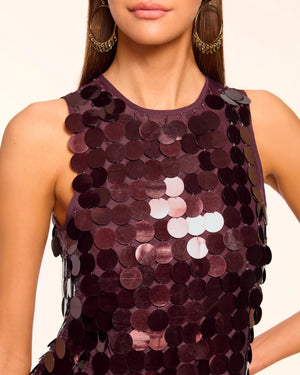 Roxana Paillette Shift Mini Dress - The Collective Park City