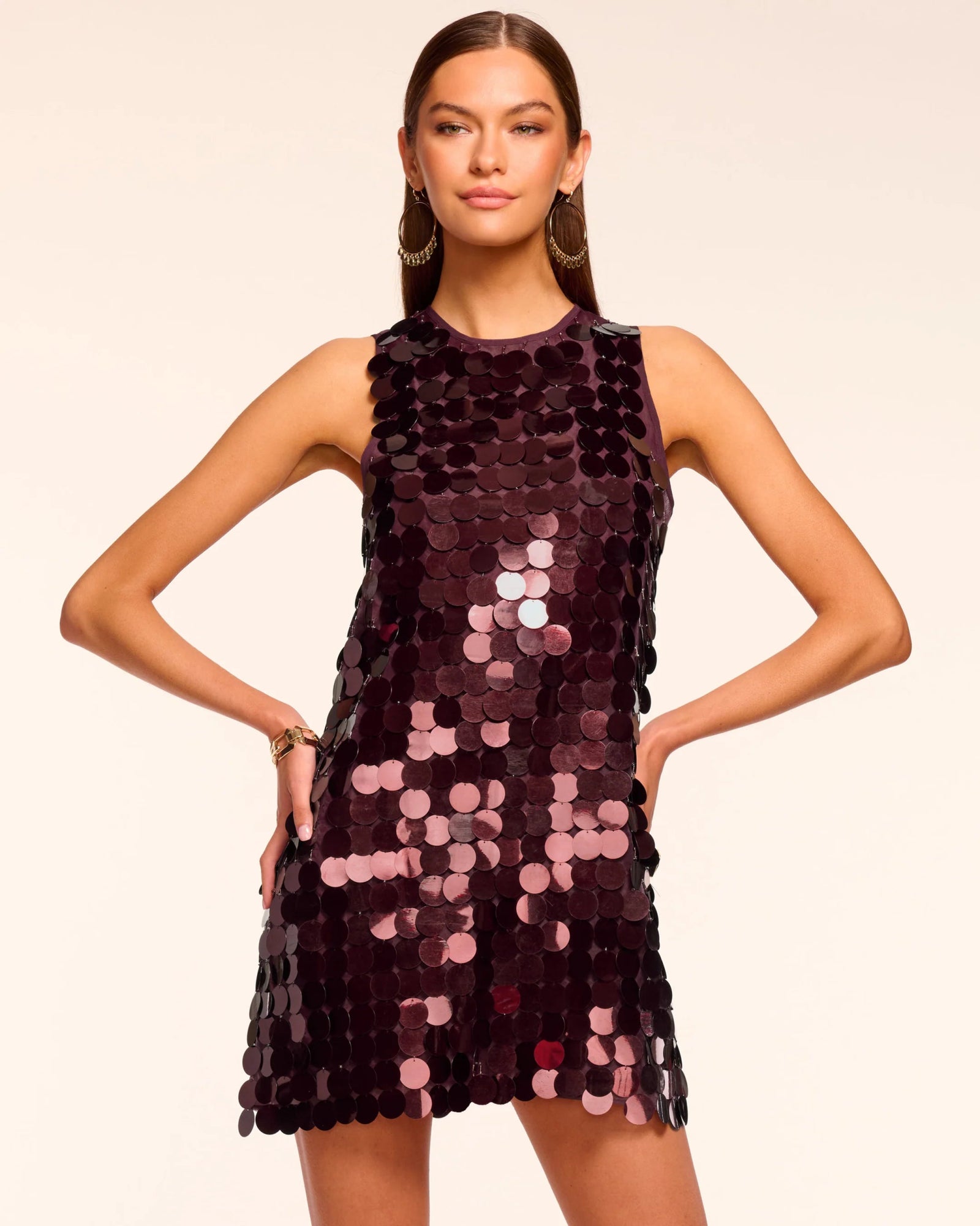 Roxana Paillette Shift Mini Dress - The Collective Park City