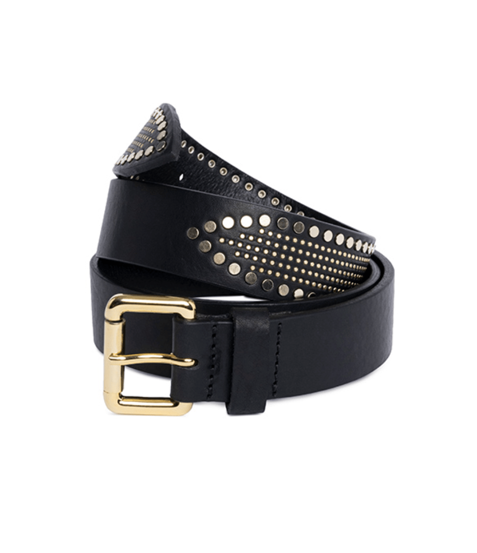 Roy Stud Embellished Leather Belt - The Collective Park City