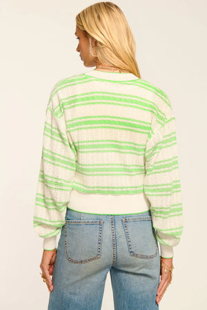 Romy Cardigan - Lime Green