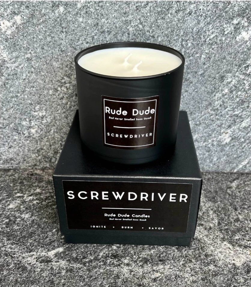 Rude Dude 3 Wick Candle - Screw Driver - The Collective Park City