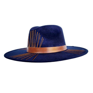 RUDELLE Stitched Crown Hat : Navy / ML - The Collective Park City