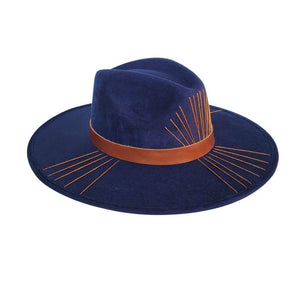 RUDELLE Stitched Crown Hat : Navy / ML - The Collective Park City