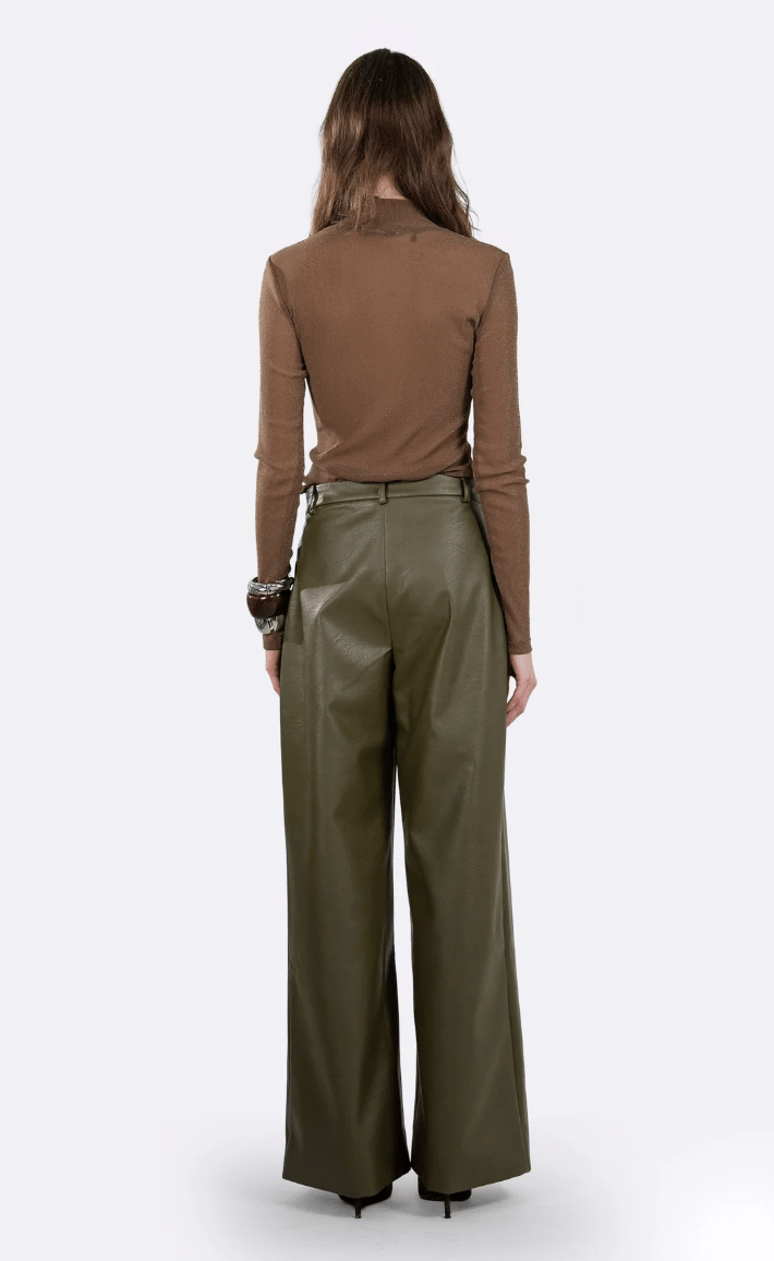 Salome Faux Leather Pant - The Collective Park City