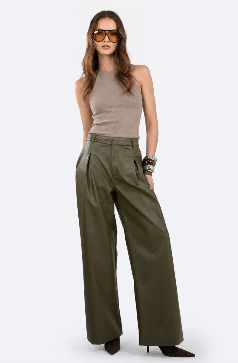 Salome Faux Leather Pant - The Collective Park City
