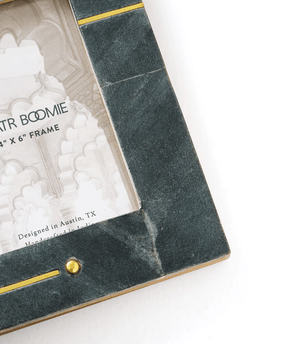 Sammita Black Marble Carved Picture Frame - 4x6 - The Collective Park City
