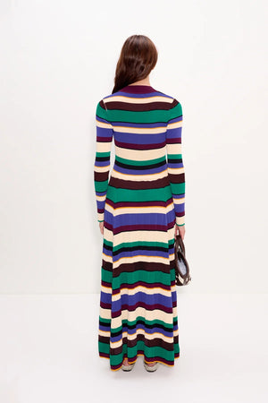 Sandrine Knit Dress - Tropical Stripes - The Collective Park City