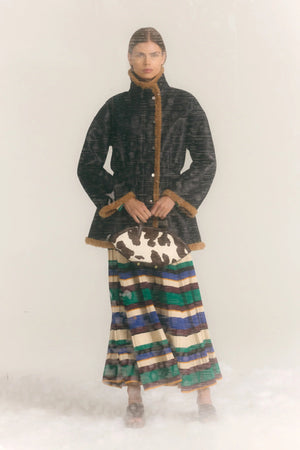 Sandrine Knit Dress - Tropical Stripes - The Collective Park City