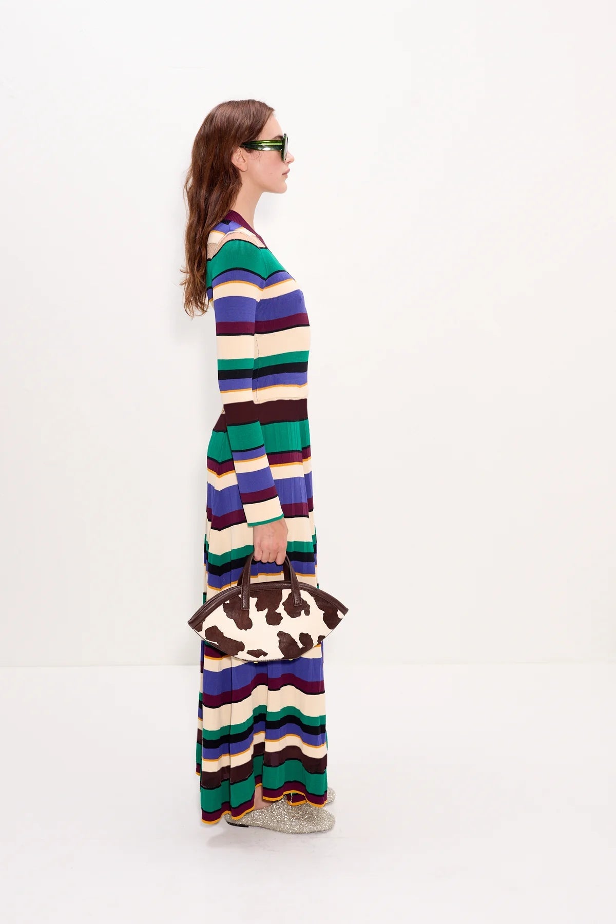 Sandrine Knit Dress - Tropical Stripes - The Collective Park City