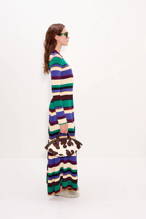 Sandrine Knit Dress - Tropical Stripes - The Collective Park City