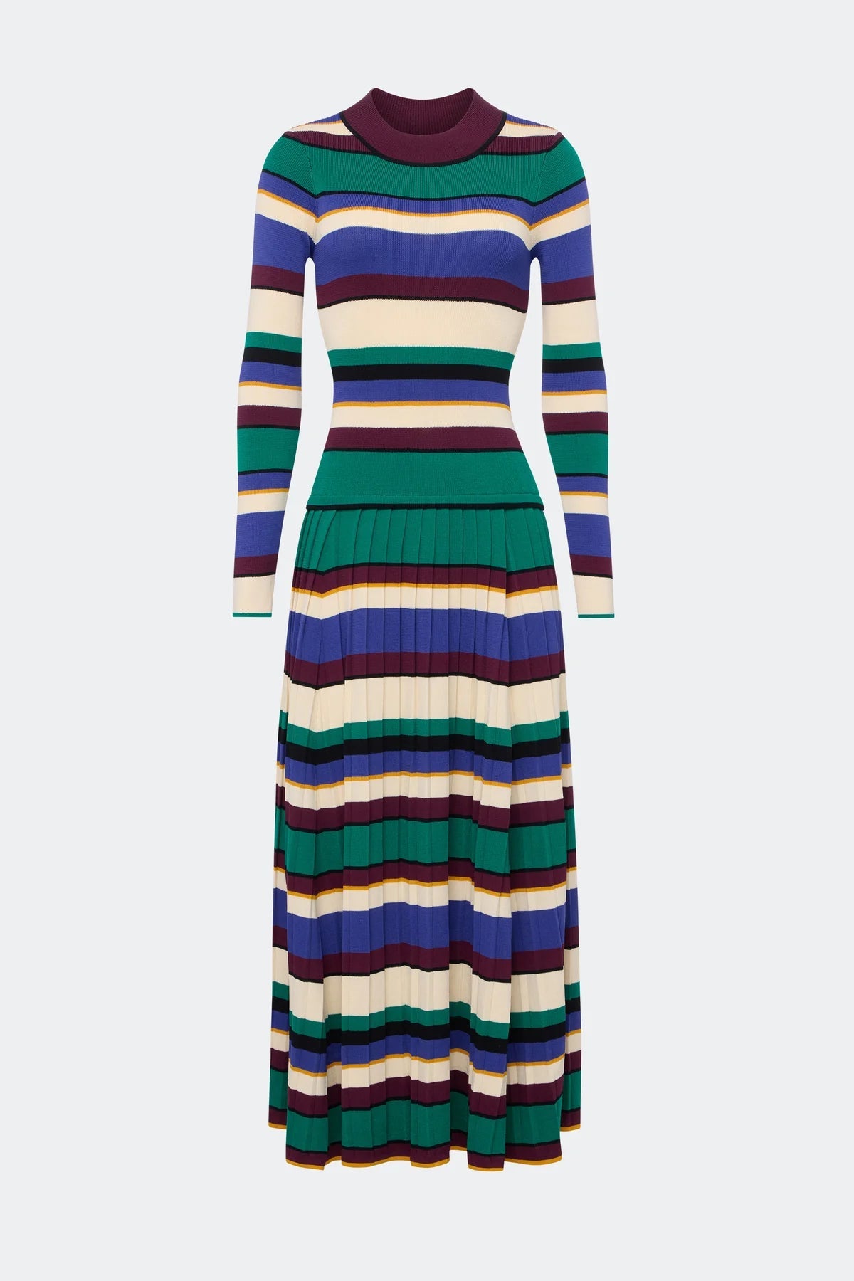 Sandrine Knit Dress - Tropical Stripes - The Collective Park City