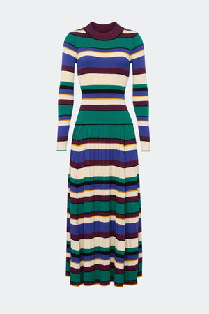 Sandrine Knit Dress - Tropical Stripes - The Collective Park City